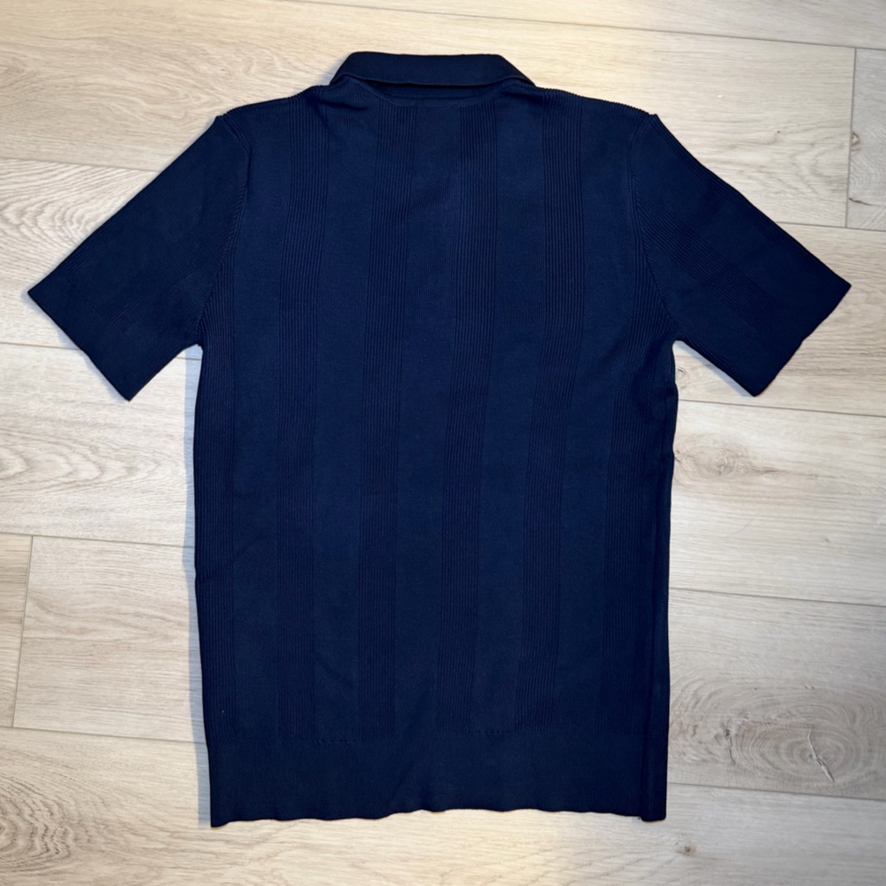 Loro Piana Polo Shirt Navy Blue Size Medium - Picture 4 of 4
